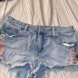 High Rise Floral Shorts